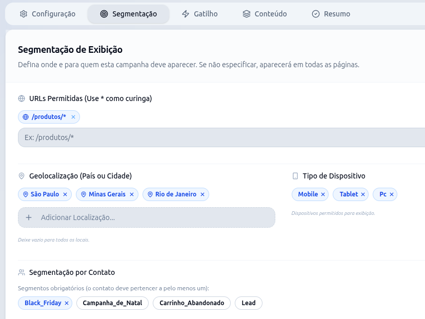 Segmentação Regional